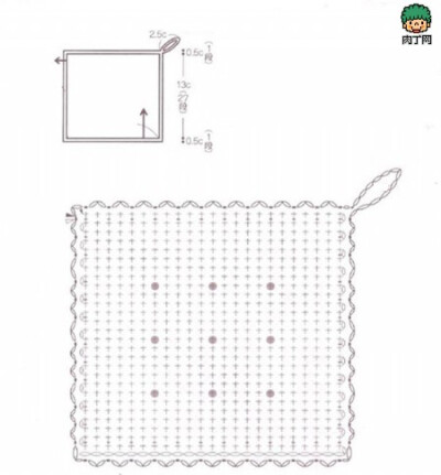 几款漂亮实用的钩针编织杯垫DIY图解（二）