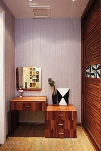 【劳卡衣柜】抽象的艺术 第E感多莫檀梳妆台