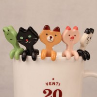 【小猫家】创意ZAKKA可爱陶瓷咖啡勺子