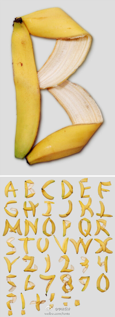 香蕉你个 B 啦，玩字体，纯粹娱乐。