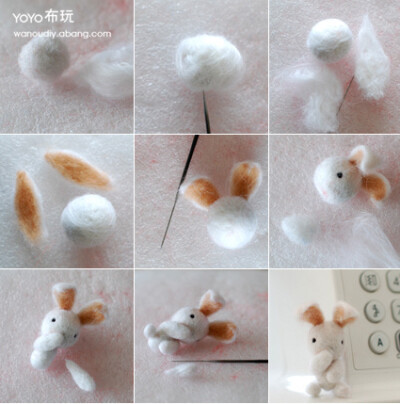 羊毛毡兔子