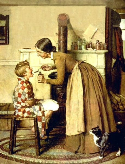 by Norman Rockwell、Norman Rockwell、插画