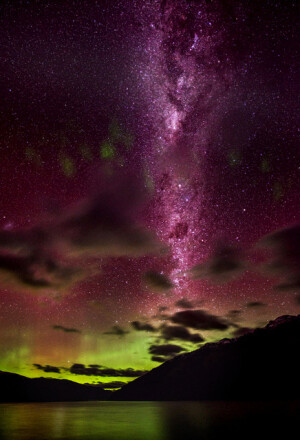 皇后镇上的银河系，新西兰
