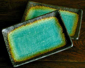 Sea Blue Sushi Plate