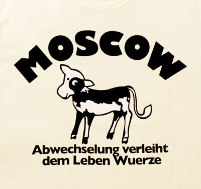 欧美风格个性T恤/情侣装-Moscow
