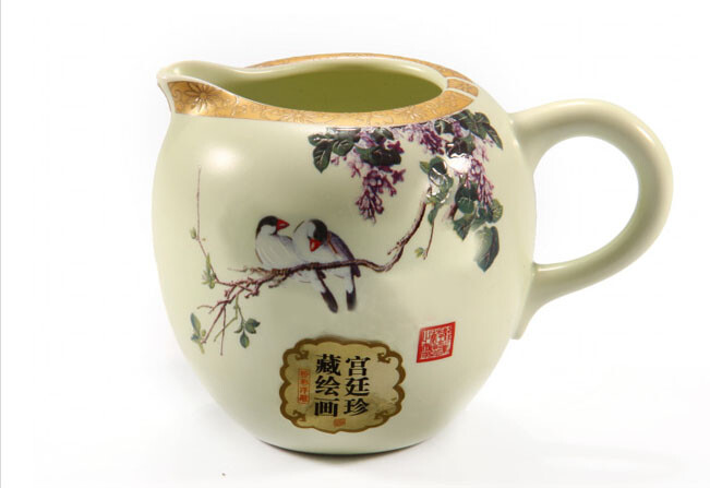 德鸿窑陶瓷功夫茶具 丁香花2号壶9入 茶海