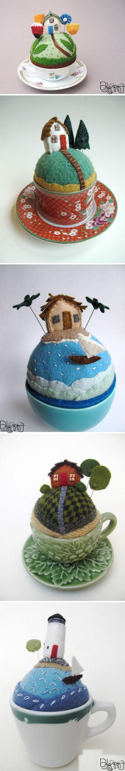 创意铺子：一杯一世界…闲暇时候也可以做些这样的手工，会让你觉得生活很美好！