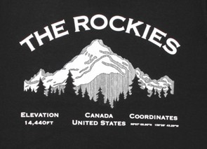 欧美风格个性T恤/情侣装-THE ROCKIES