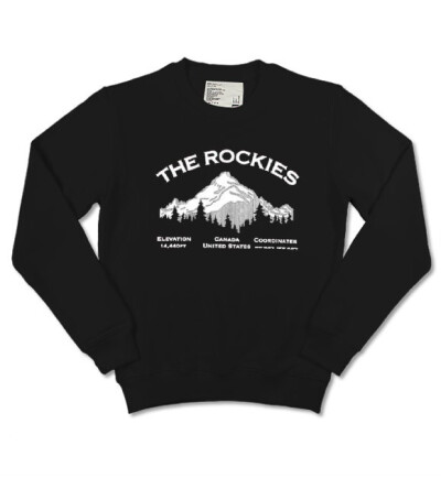 MYT麦记纯棉圆领个性卫衣/情侣卫衣-The rockies