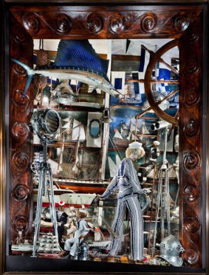 Bergdorf <wbr>Goodman <wbr>橱窗赏析‖时装画：素材拼接