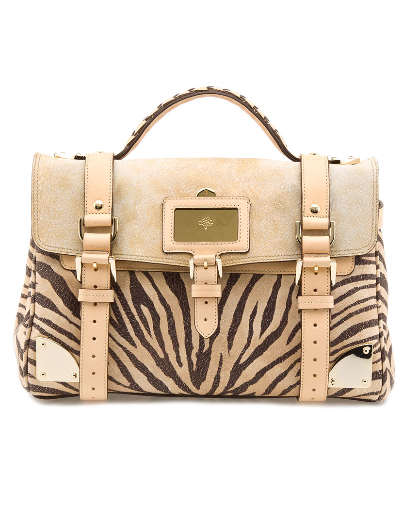 Mulberry &#39;Travel&#39; Animal Print Satchel 2000刀 1 left 呵呵