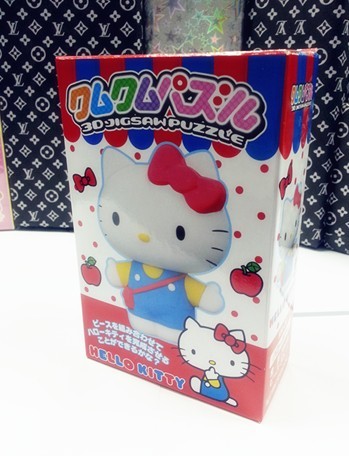 [香港原裝正版] Kitty 凯蒂猫 3D 立体拼图 32片 复古Kitty