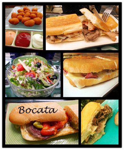 【bocata】老板是西班牙人，主要经营西班牙菜~店的环境很好，是庭园设计，大部分顾客都是外国人，可见其是比较正宗的，三明治是特色，分量足，姑娘一般半个就饱了；粗薯条好吃，新炸出来脆脆的，三种酱料口感丰富~ …