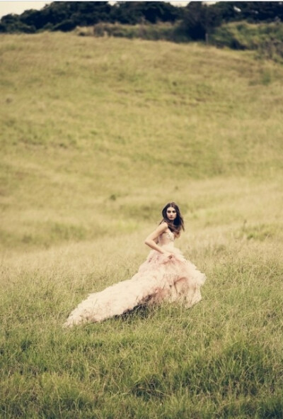 Blush wedding dress