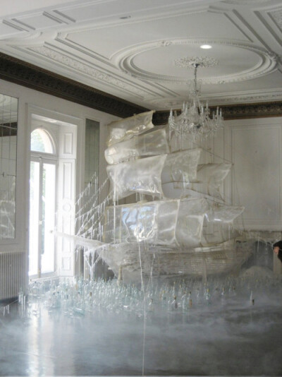 ce ship sculpture created by set designer and art director Rhea Thierstein | Shot by Tim Walker