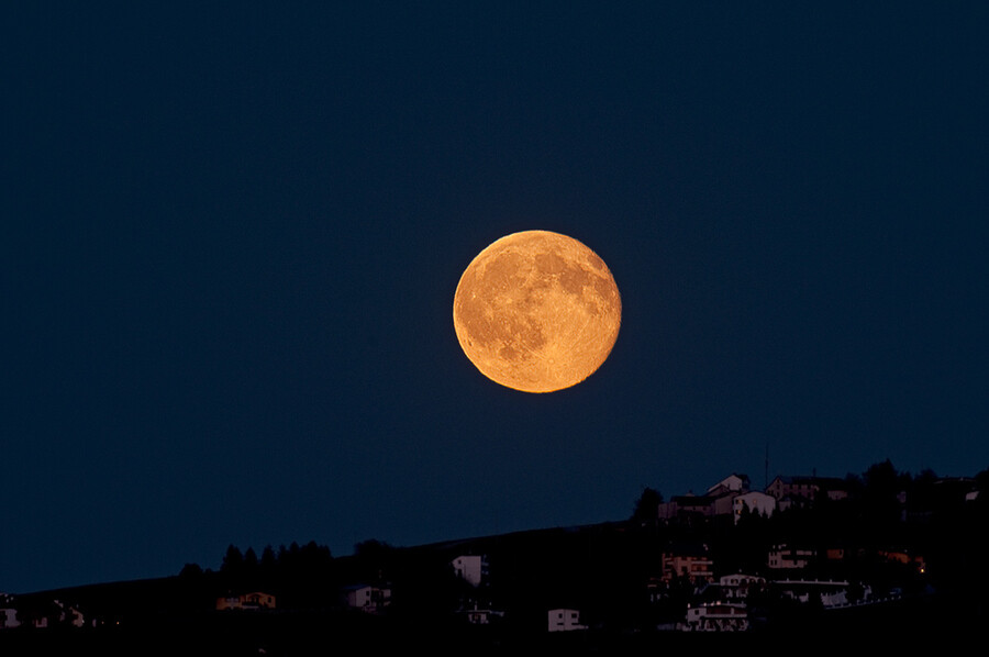 Photograph big moon by Gianluca Schivo