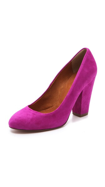 Madewell Suede Round Toe Pumps