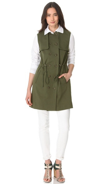 Thakoon Addition Drawstring Trench Coat