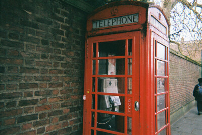 伦敦的电话亭
