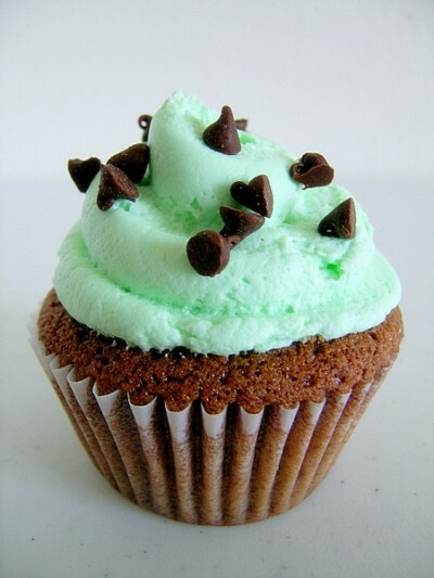 Mint chocolate cupcake…真心想吃！！