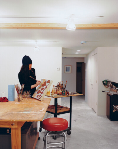 推车！很实用，还可以推到画架各处。