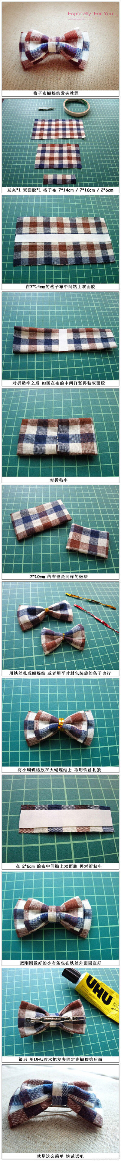 DIY handmade 蝴蝶结