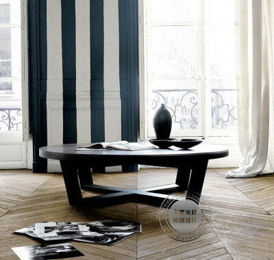  卡默家具 现代简约 时尚茶几 圆形茶几 多摩2