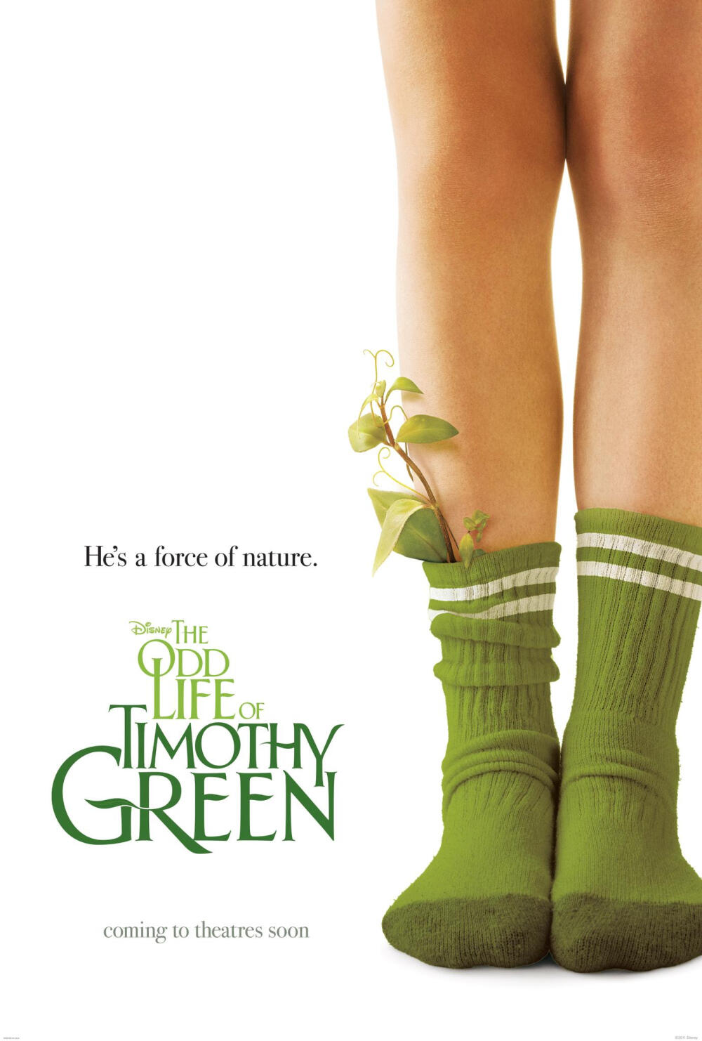 《蒂莫西的奇异生活 The Odd Life of Timothy Green 》这张海报超赞的，让人看了就有一种好奇感，而且很清新~~~·这个故事也不错，里面的小正太萌死了~