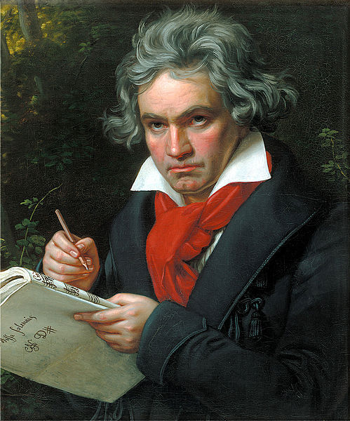 路德維希·范·貝多芬（德語：Ludwig van Beethoven，1770年12月16日－1827年3月26日），是一位集古典主義大成的德意志古典音樂作曲家，也是一位鋼琴演奏家。他一共創作了9首編號交響曲、35首鋼琴奏鳴曲（其中後32首帶有編號）、10部小提琴奏鳴曲、16首弦樂四重奏、1部歌劇、2部彌撒等等。這些作品對音樂發展有着深遠影響。在東亞，貝多芬被尊稱為樂聖。