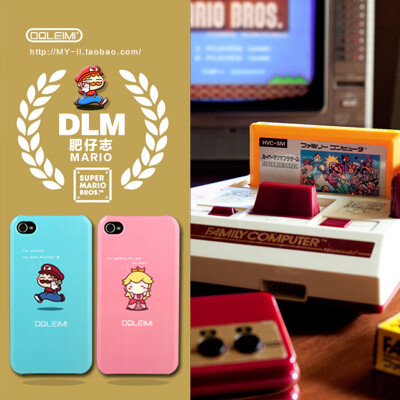 DOLEIMI 苹果iPhone4/4S保护套经典超薄情侣彩壳 肥仔志玛丽MARIO
