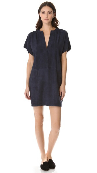 Vince Suede Tunic Dress