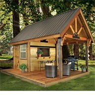 Party shed! This would be a perfect backyard addition!