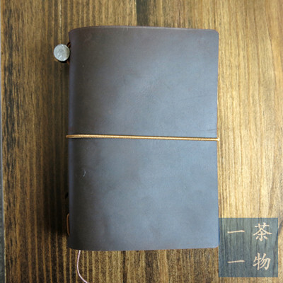 TRAVELER'S notebook 旅行者 护照型 疯马皮茶色 同Midori笔记本，皮质超赞