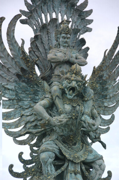 【Vishnu riding Garuda】