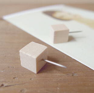 {将美好牢牢钉住}zakka原木图钉软木留言板用（方头）个装