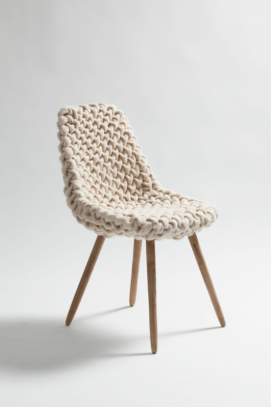 Hans Sapperlot Smok fabric chair.