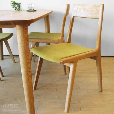 北欧实木白橡木餐椅