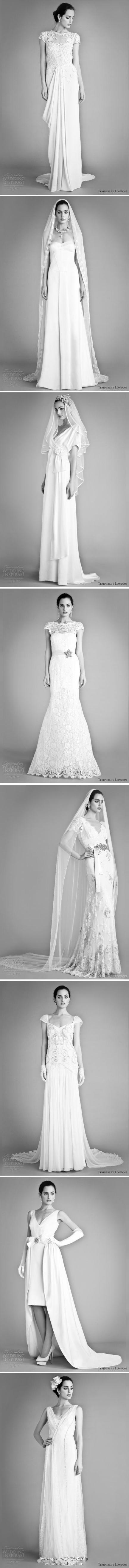 Temperley London wedding dresses， 复古范儿