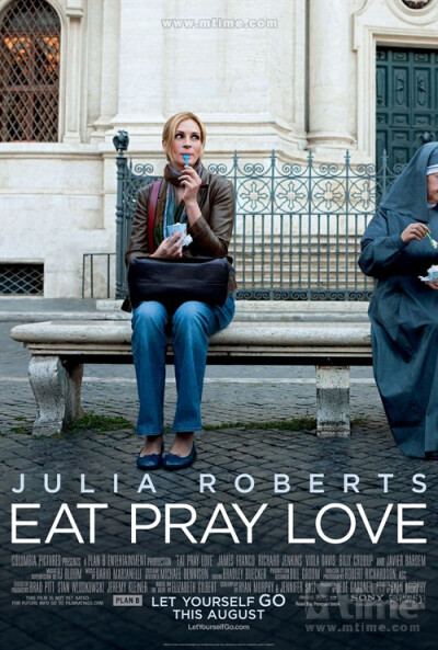 美食、祈祷和恋爱Eat Pray Love(2010)海报 #01 【旅游大片！！！大爱巴厘岛！！！】