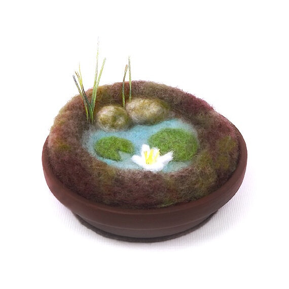 羊毛毡微缩自然场景