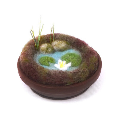 羊毛毡微缩自然场景