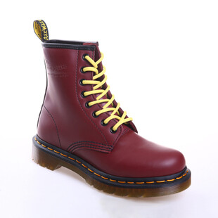 Dr.Martens1460英伦8孔复古朋克硬皮樱桃红色短靴马丁靴