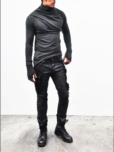 Avant-garde Bandage Armwarmer Turtle-Knit 32 - Mens Fashion Clothing For An Attractive Guy Look