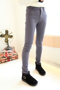 超显瘦 内加绒口袋装饰百搭小脚打底裤 4色