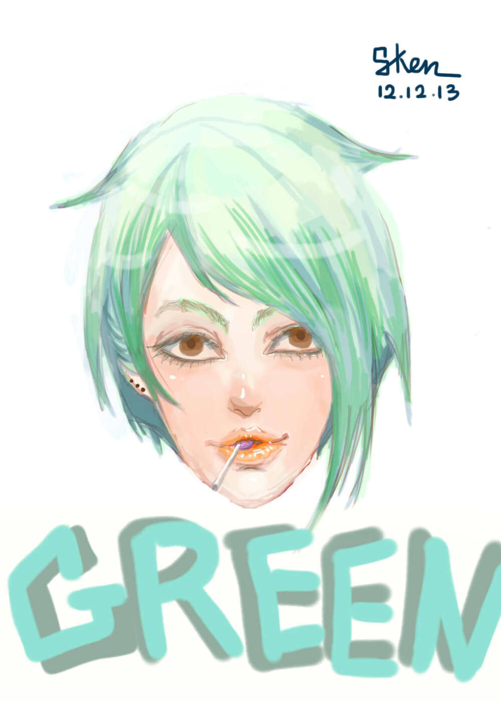 发色 GREEN