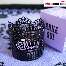 100%专柜 Anna sui 安娜苏 限量 雕花蜡烛台 含紫色小蜡烛一个