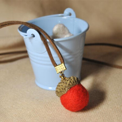 暖洋洋的橡树果实项链