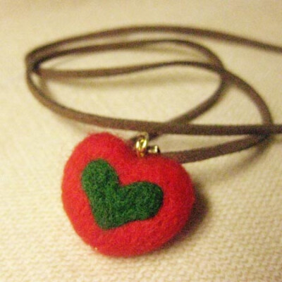 圣诞 项链 羊毛毡