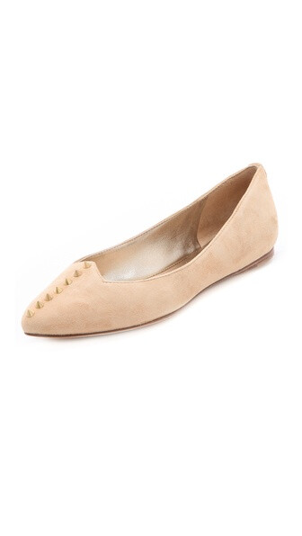 Belle by Sigerson Morrison Varsha Suede Stud Flats