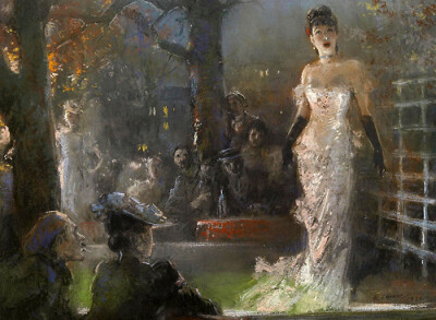 Everett Shinn    The Singer, 1920